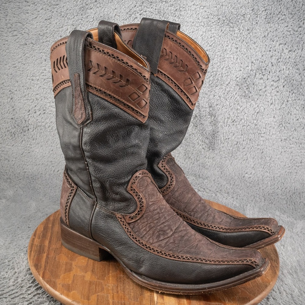 Cuadra Elephant Skin Side Zip Western Exotic Mens Size 10.5 Made in Mexico